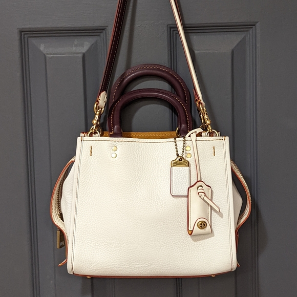 Coach Rogue 25 Chalk and Oxblood - Picture 8 of 16